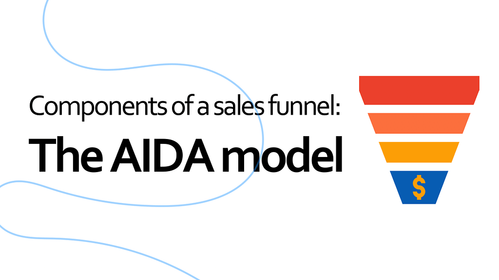 Components of a sales funnel - the AIDA model