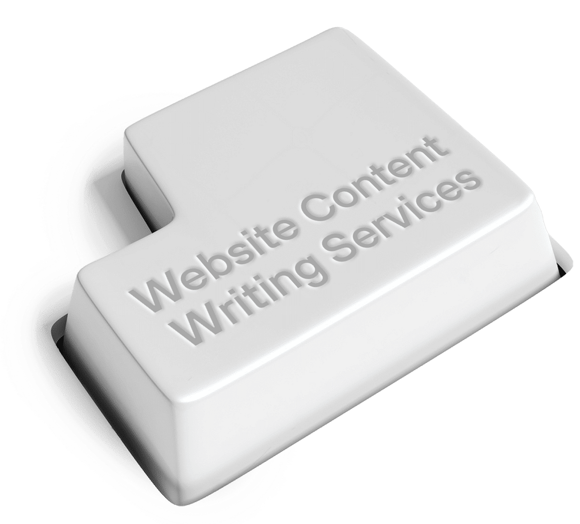 website content writing services written on a keyboard key