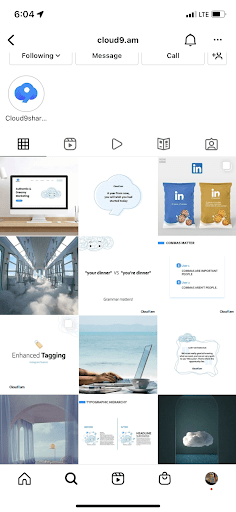 color palette instagram example