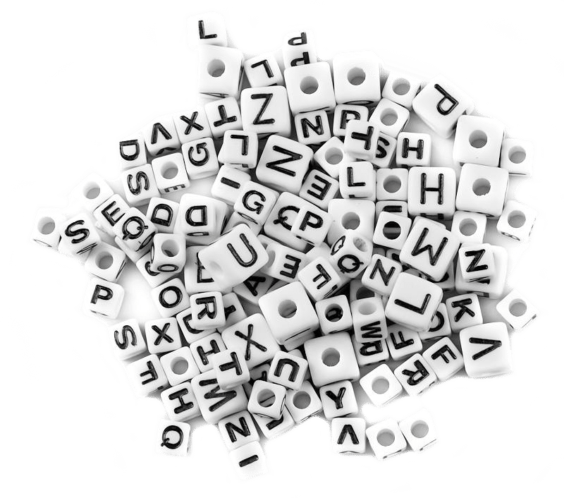 a bunch of letters for website content writing services