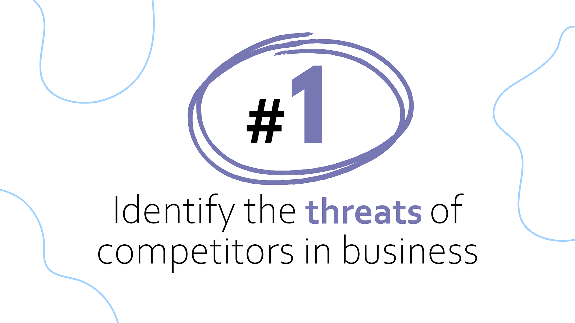 Identify the threats of competitors in business - competitor SWOT analysis (Step 1)