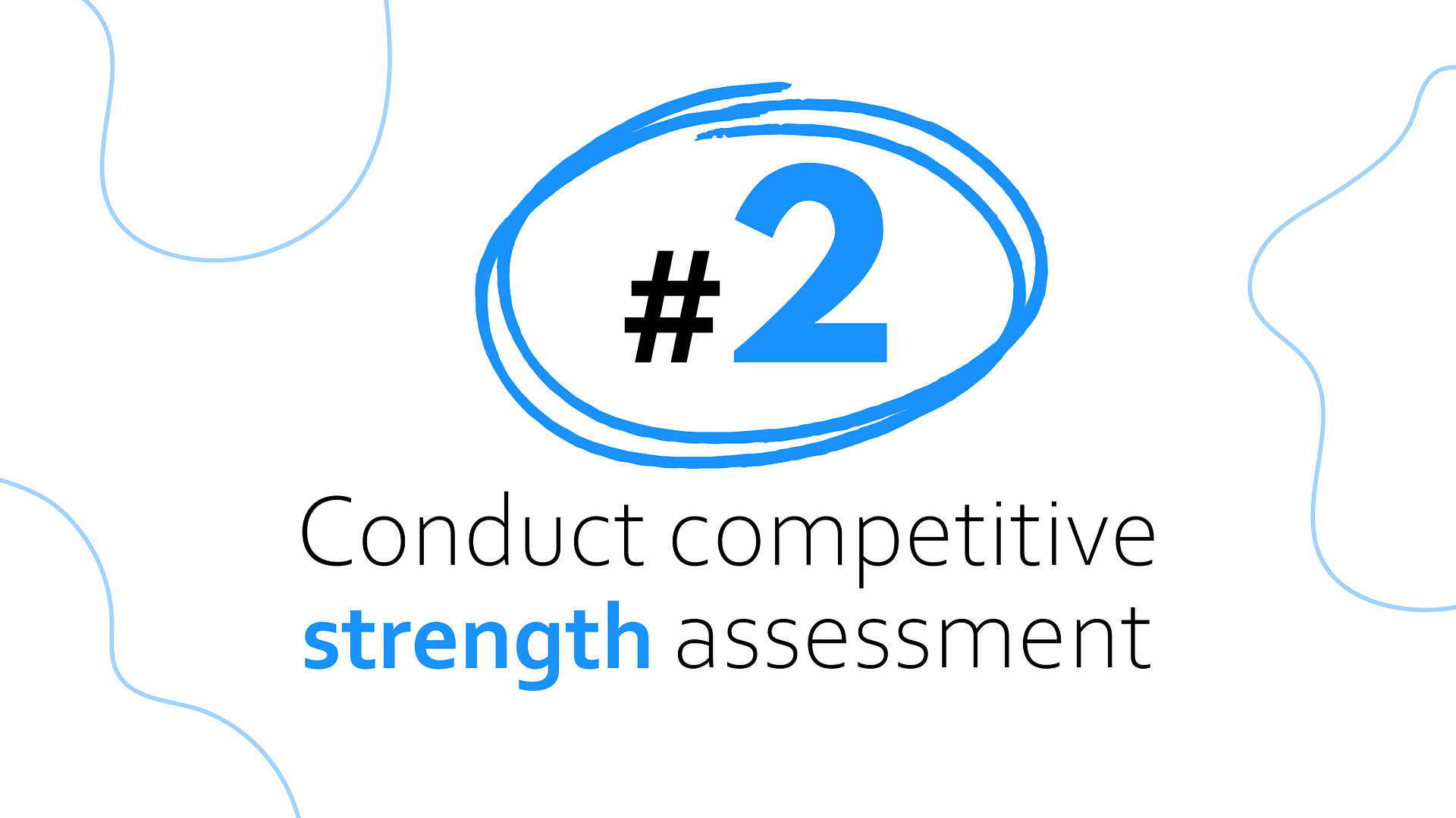 Conduct competitive strength assessment - competitor SWOT analysis (step 2)