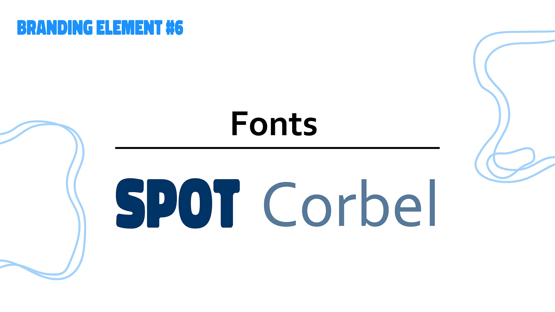 branding element 6 - fonts and typography