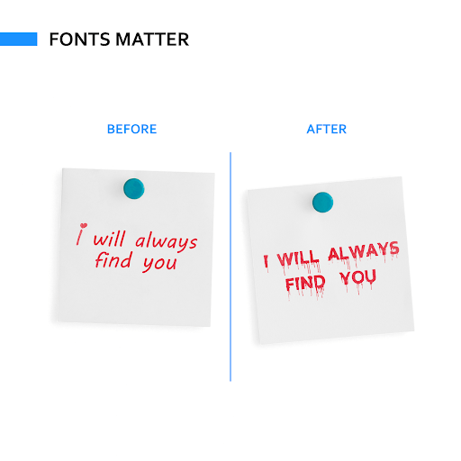 good vs bad fonts